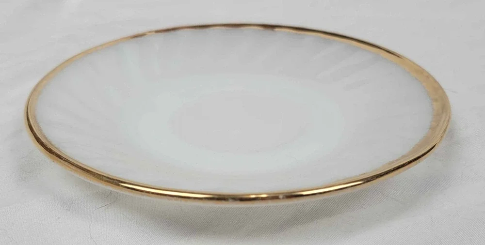 Vintage Oven Fire-King Ware White Porcelain Plate
